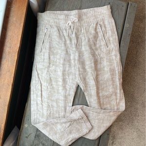 Athleta Cabo tide linen jogger pants | size 12